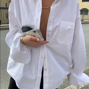 Djerf Avenue Breezy Shirt White